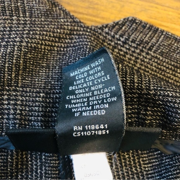 Lane Bryant Gray Glenn Plaid Print Wide Leg Pants with Flaws CS11071851 - Picture 7 of 11